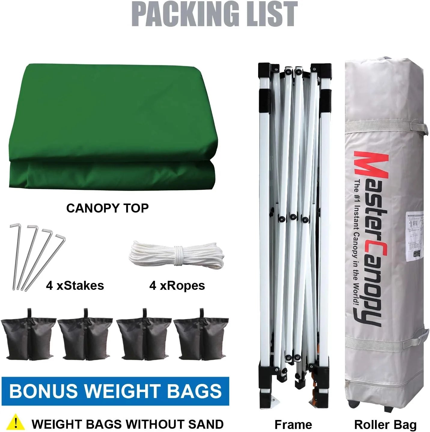 Durable Pop-up Canopy Tent with Roller Bag (10x10, Black)