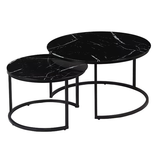 Elegant Nordic Coffee Table Set – Modern Center Table