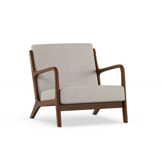 Mid Century Lounge Chair with Upholstered Fabric for Living Room