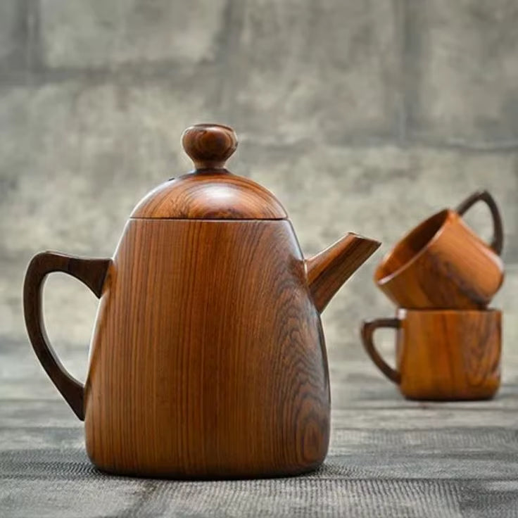 Rustic Wooden Espresso Mug Compact Size Eco Design