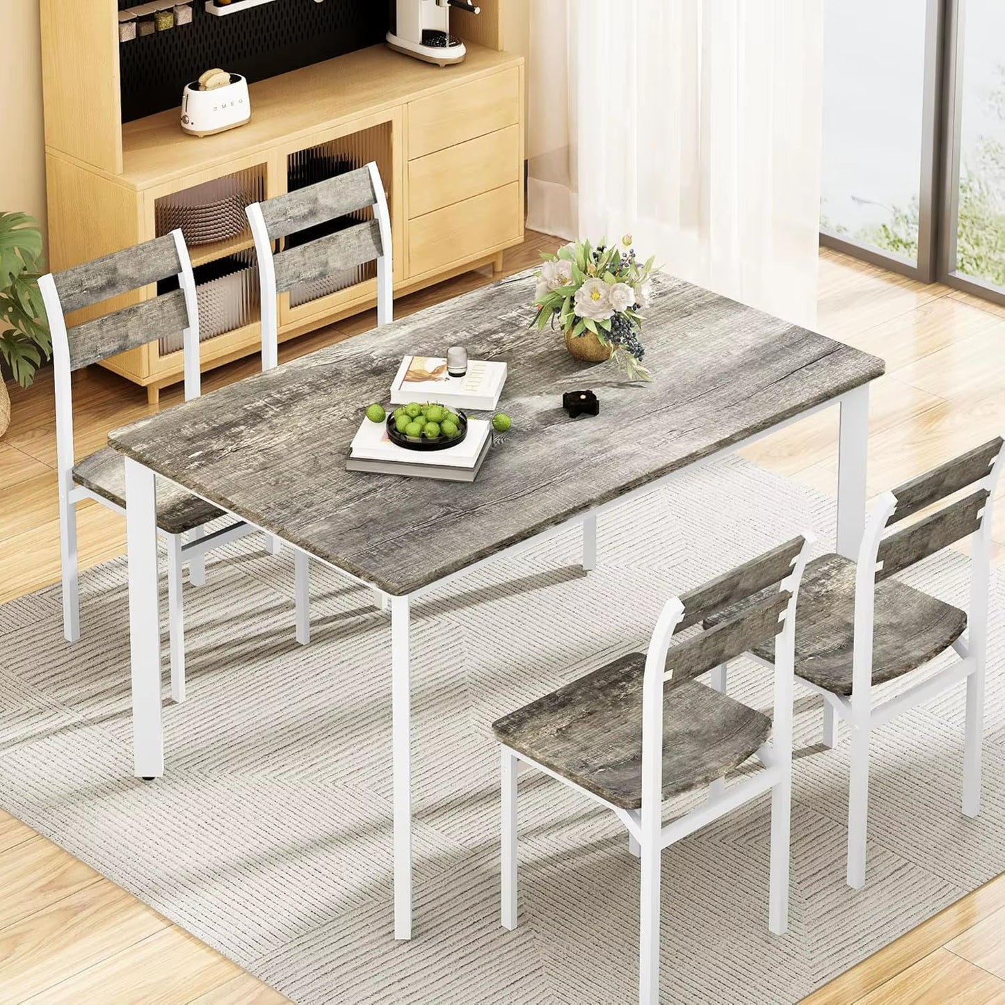 Classic Wood Dining Set for Apartment Living or Modern Homes