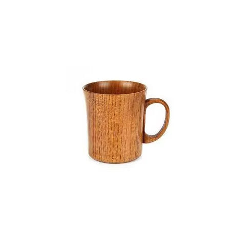 Handcrafted Oak Wood and Stainless Steel Beer Mug for Eco Style Drinking