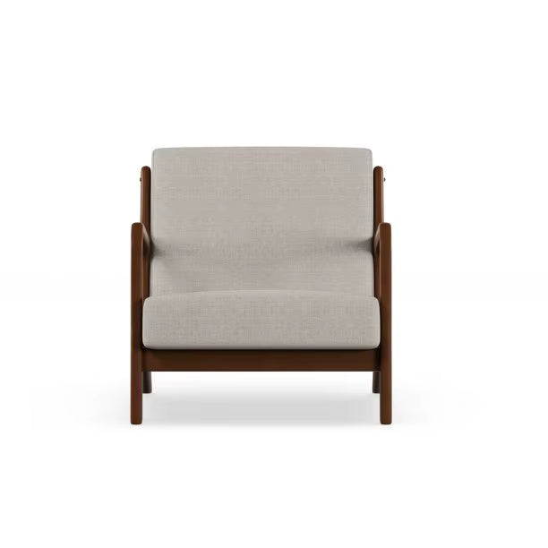 Mid Century Lounge Chair with Upholstered Fabric for Living Room