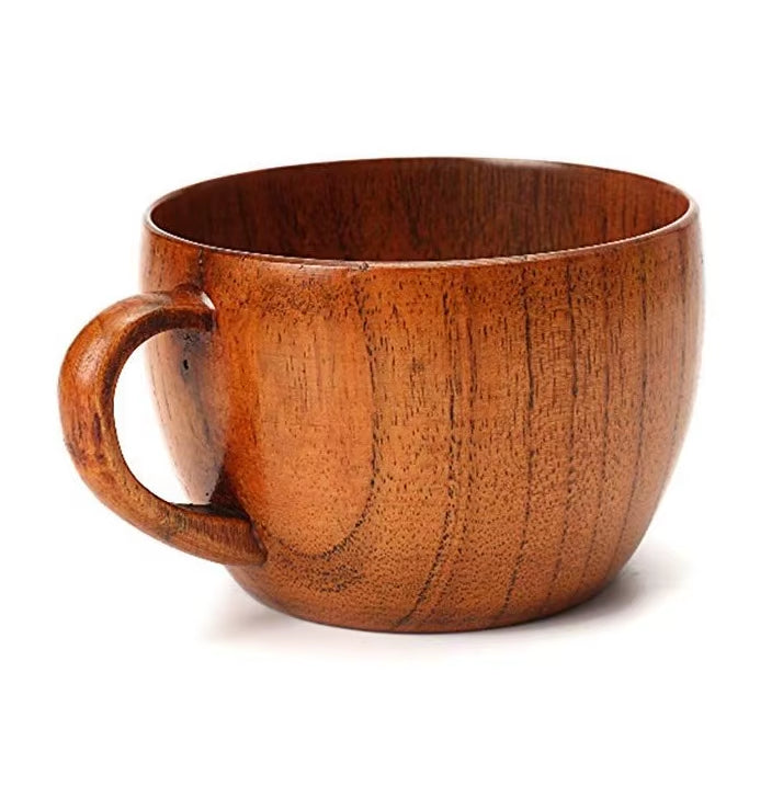 Rustic Wooden Espresso Mug Compact Size Eco Design