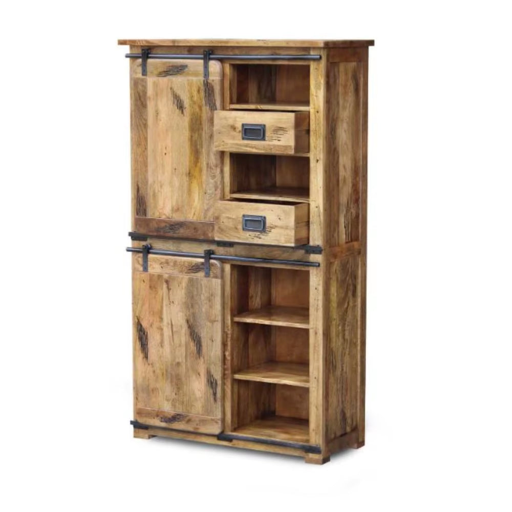 Luxury Industrial Living Room TV Cabinet and Bedroom Furniture Set