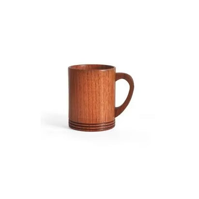 Handcrafted Oak Wood and Stainless Steel Beer Mug for Eco Style Drinking