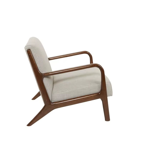 Mid Century Lounge Chair with Upholstered Fabric for Living Room