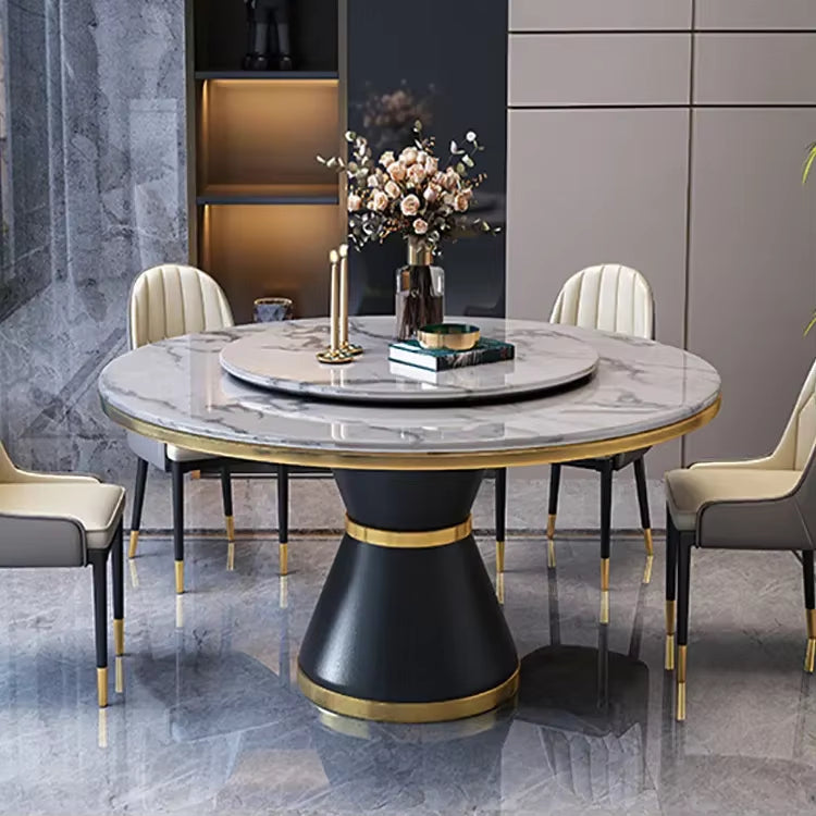 Modern Luxury Round Dining Table Set with High Quality Chairs