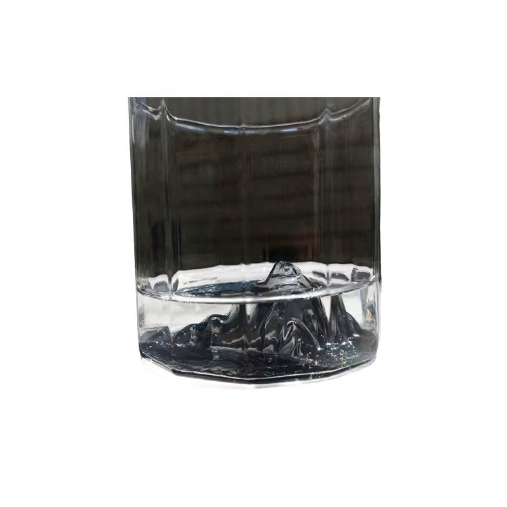 Elegant Gray Glass Coffee Cup for Daily Use