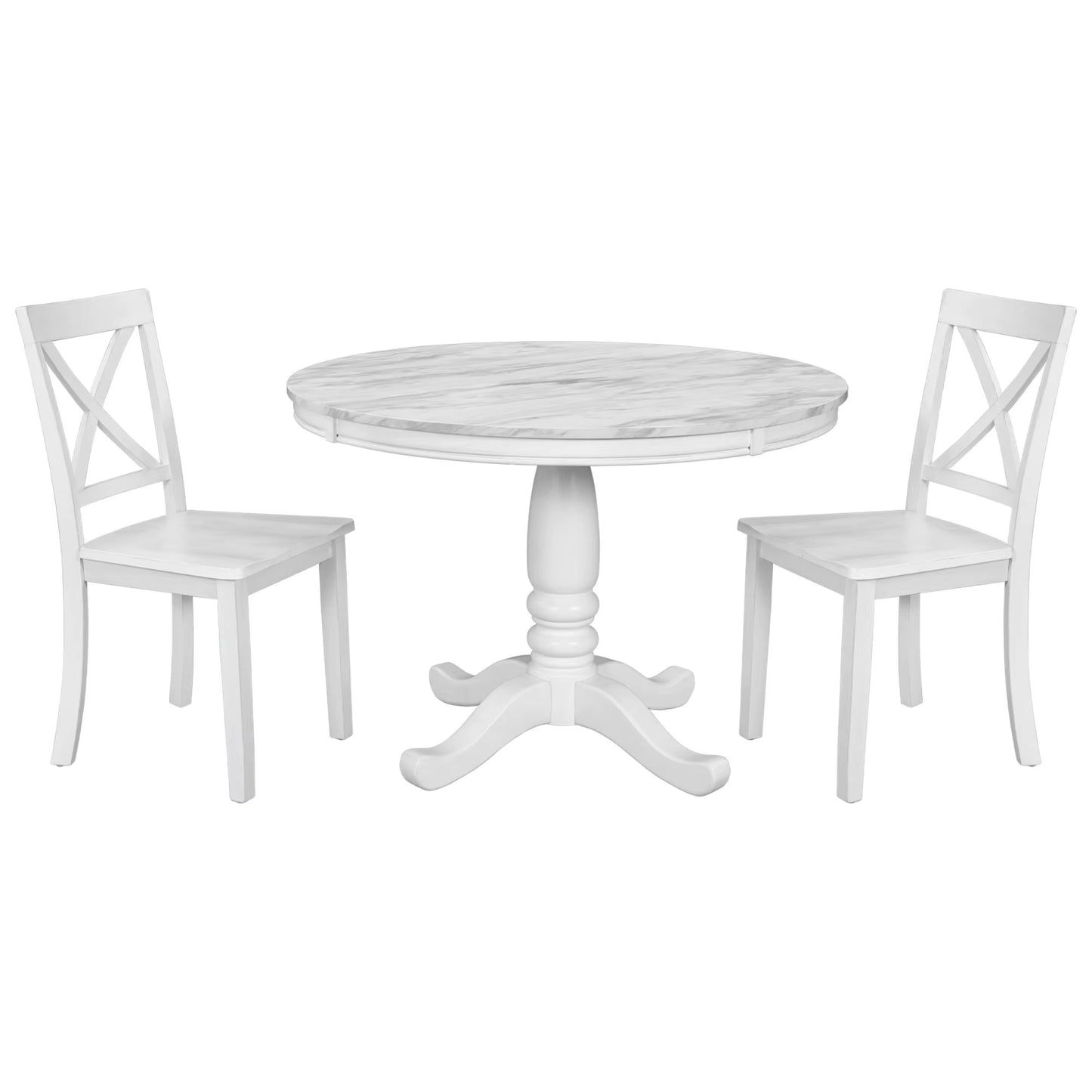 Elegant Dining Table and Chair Set for Indoor and Garden Use